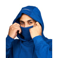 Blue - Pack Shot - Juice Mens Venmark Snood Collar Hoodie