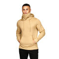 Sand - Front - Juice Mens Venmark Snood Collar Hoodie