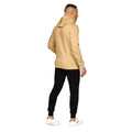 Sand - Back - Juice Mens Venmark Snood Collar Hoodie