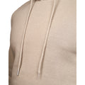 Stone - Side - Juice Mens Venmark Snood Collar Hoodie