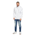 White - Pack Shot - Juice Mens Venmark Snood Collar Hoodie