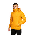 Yellow - Front - Juice Mens Venmark Snood Collar Hoodie