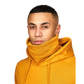 Yellow - Pack Shot - Juice Mens Venmark Snood Collar Hoodie