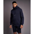 Navy - Front - Juice Mens Venmark Snood Collar Hoodie