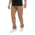 Sand - Front - Crosshatch Mens Roysden Chinos