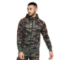 Green - Front - Crosshatch Mens Brickcount Camo Tracksuit Top