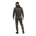 Green - Back - Crosshatch Mens Brickcount Camo Tracksuit Top