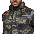 Green - Side - Crosshatch Mens Brickcount Camo Tracksuit Top