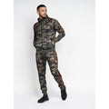 Green - Pack Shot - Crosshatch Mens Brickcount Camo Tracksuit Top