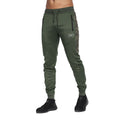 Dark Green - Front - Crosshatch Mens Fennelly Jogging Bottoms