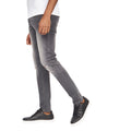 Light Grey - Lifestyle - Money Mens Ape Ripped Slim Jeans