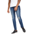 Vintage Wash - Front - Money Mens Ape Ripped Slim Jeans