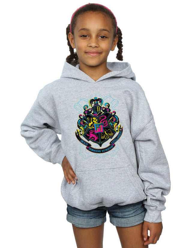 Harry Potter Girls Hogwarts Crest Cotton Hoodie Discounts on