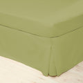 Olive - Front - Belledorm Easycare Percale Platform Valance