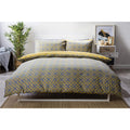 Saffron-Grey - Back - Belledorm Atlanta Duvet Cover Set