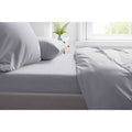 Cloud Grey - Back - Belledorm Cotton Extra Deep Fitted Sheet