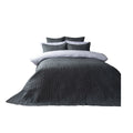 Deep Charcoal - Front - Belledorm Porto Pebbled Bedspread