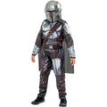 Brown-Silver - Front - Rubies Boys Star Wars: The Mandalorian Costume