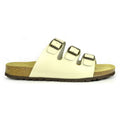 Ivory - Back - Sanosan Mens Lisbon Leather Sandals