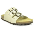 Ivory - Front - Sanosan Mens Lisbon Leather Sandals