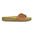 Brown - Side - Sanosan Mens Malaga Sano Sandals