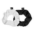 Black-White - Front - Nike Terrycloth Gathered Hair Ties (Pack of 2)