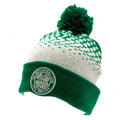 Green-White - Front - Celtic FC Unisex Adult Bobble Beanie