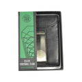 Black - Side - Celtic FC Leather Money Clip Wallet