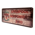 Beige-Red-Green - Side - Liverpool FC Supporter's Shed Metal Plaque