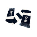 Navy-White - Front - Tottenham Hotspur FC Official Football Jacquard Bar Scarf