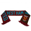 Claret-Blue - Back - West Ham FC Official Football Jacquard Nero Design Scarf