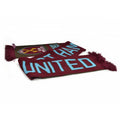 Claret-Blue - Front - West Ham FC Official Football Jacquard Nero Design Scarf