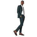 Dark Green - Lifestyle - Burton Mens Plain Slim Suit Trousers