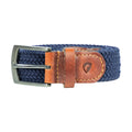 Tan-Navy - Front - Hy Unisex Adult Elastic Woven Belt