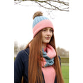 Aqua Blue-Rose - Back - Hy Womens-Ladies Synergy Luxury Snood