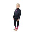 Navy-Pink - Pack Shot - Little Rider Girls Sara Top