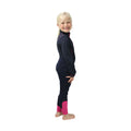 Navy-Pink - Close up - Little Rider Girls Sara Top