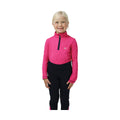 Pink-Navy - Back - Little Rider Girls Sara Top