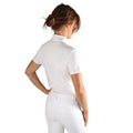 White-Rose Gold - Back - HyFASHION Womens-Ladies Roka Royal Diamante Show Shirt