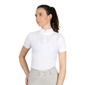 White - Front - Coldstream Womens-Ladies Ledmore Diamante Show Shirt