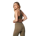 Khaki Green - Back - Carpatree Womens-Ladies Phase Seamless Sports Bra