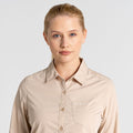 Desert Sand - Pack Shot - Craghoppers Womens-Ladies Kiwi II Shirt