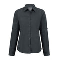 Carbon Grey - Back - Craghoppers Womens-Ladies Expert Kiwi Long-Sleeved Shirt