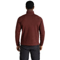 Axinite Red Marl - Back - Craghoppers Mens Wole Quarter Zip Fleece Top