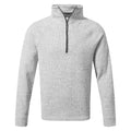 Soft Grey Marl - Front - Craghoppers Mens Wole Quarter Zip Fleece Top