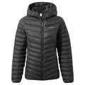 Black - Front - Craghoppers Womens-Ladies Compresslite VIII Hooded Padded Jacket