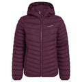 Beet - Front - Craghoppers Womens-Ladies Compresslite VIII Hooded Padded Jacket