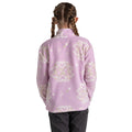 Orchid - Back - Craghoppers Childrens-Kids Calke Snowflake Half Zip Fleece Top