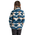 Tourmaline Blue - Back - Craghoppers Childrens-Kids Pico Geometric Half Zip Fleece Top