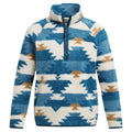 Tourmaline Blue - Front - Craghoppers Childrens-Kids Pico Geometric Half Zip Fleece Top